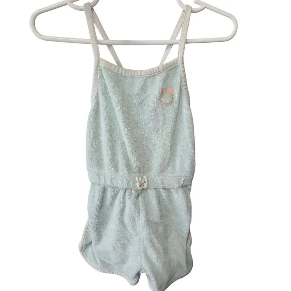 Pastel Blue Terry Cloth Romper - Carter's - 18mo